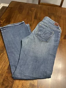 X2 hochwertige Denim Eva Bootcut Jeans Damengröße 10R niedriger Bund 5-Pocket - Bild 1 von 9