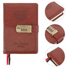 Vintage Lock Diary Journal B6 Refillable Notebook with Tabs-GY