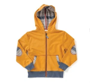 Matilda Jane Boys Sz 4 A Good Sport Jacket Gold Hooded With Front Zipper NEW NIP - Picture 1 of 5