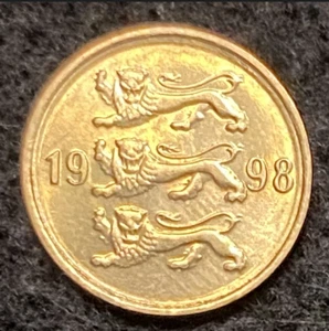 Estland 10 Senti 1998 UNC Weltmünzen - Bild 1 von 2