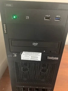 Lenovo ThinkSystem ST250 Server 16GB, 4TB SAS HDD Xeon E-2136 No OS Refurbished - Picture 1 of 6