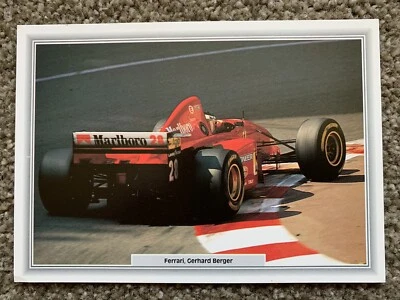 Ferrari Gerhard Berger F1 Post Card by Top Ass Germany - Image 1 of 2
