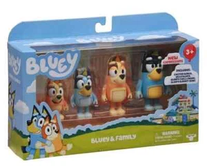 New Bluey Family Mum Dad Bingo Bluey Action Figures 4 Pack - Picture 1 of 6