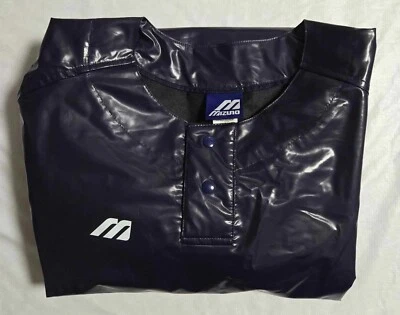 Chaqueta Mizuno XL Para Hombre Poliuretano Aspecto Húmedo Béisbol Calentamiento Hecho en Japón Foto 1 de 4