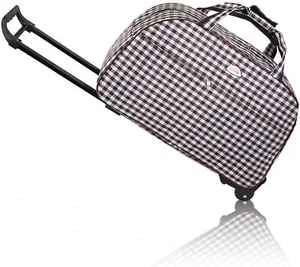 Rolling Duffle Bag with Wheels, 24" Rolling Wheeled Trolley Bag, Carry on Luggag - Picture 1 of 5