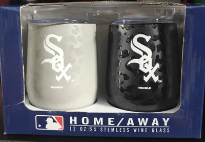 Vaso de copa de vino Sox Home/Away 12 OZ Ss sin tallo -2 Foto 1 de 4