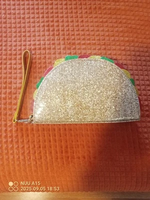 Brand New Never Used Charming Charlie Glitter Taco Clutch - Image 1 of 2