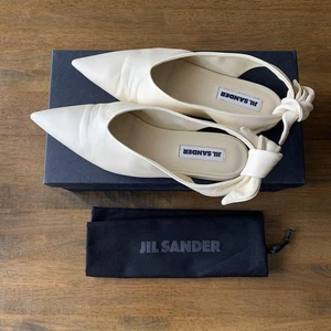Jil Sander Sandalias Tacones Marfil Mujer Talla EU 36 US 6 De Japón - Imagen 1 de 8