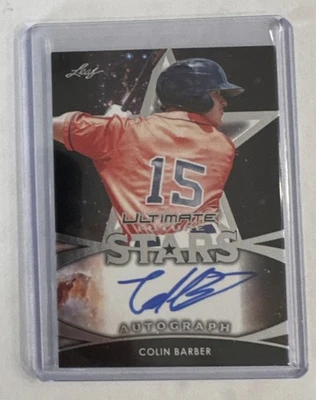 Colin Barber auto Astros ultimate future stars 1999 leaf - Image 1 of 2