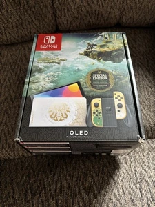 Legend of Zelda Tears of the Kingdom OLED Nintendo Switch Konsole nur Leerkarton - Bild 1 von 3