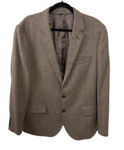 J. Crew Ludlow Blazer 44R Brown Herringbone Moon British Wool Cloth Sport Coat - Picture 1 of 4