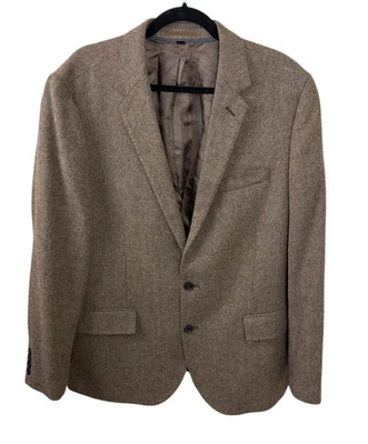 J. Crew Ludlow Blazer 44R Brown Herringbone Moon British Wool Cloth Sport Coat - Image 1 of 4