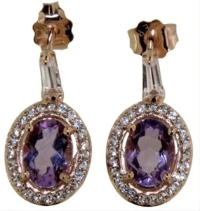Brazilian Amethyst Earrings - Picture 1 of 2