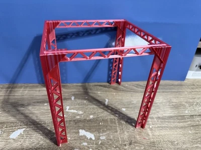 Seasonal Special: Peppermint O Scale Four Sided Wide Trestle Platform - Image 1 of 4