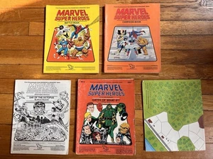 VINTAGE Marvel Super Heroes RPG TSR Lot - Picture 1 of 11