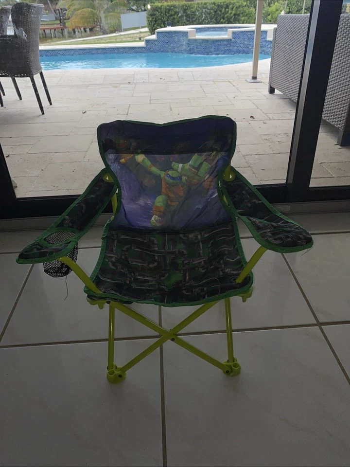 Teenage Mutant Ninja Turtles - Silla TMNT plegable para patio césped puerta trasera niño Foto 1 de 4