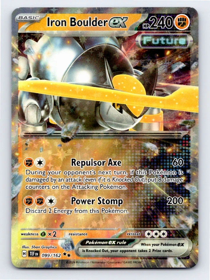 Iron Boulder ex - 099/162 - SV05: Temporal Forces Holo - Image 1 of 2