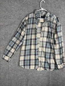 St Johns Bay Mens XL Plaid Flannel Long Sleeve Button Down Shirt - Picture 1 of 8
