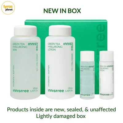 Nuevo Juego de Loción Hialurónica para el Cuidado de la Piel Té Verde - INNISFREE - Nuevo en caja Foto 1 de 4