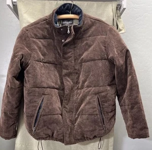 Covington Warm Outdoor Jacket Coat Cotten Blend Lined Brown Corduroy XL/EG - Picture 1 of 8