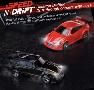 Mini Rc Drift Car 1/64 Scale All-Wheel Drive Remote Control Car Toy USB R - Picture 1 of 6