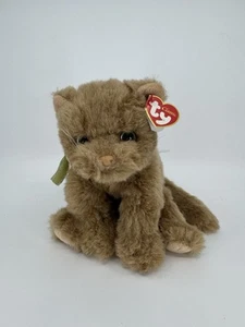 TY Classic Cameo Brown Persian Cat Plush Stuffed Animal 2002 Green Eyes w/ Tags - Picture 1 of 9