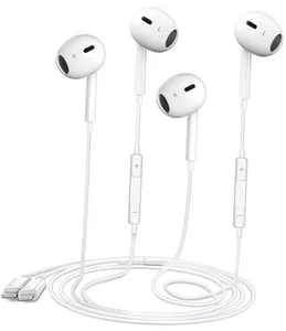 2 Packs Wired Earbuds Headphones for iPhone with Built-in Mic & Volume Control  - Zdjęcie 1 z 8