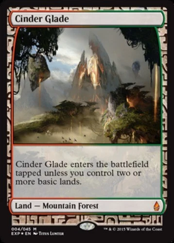 Cinder Glade - Foil BFZ Masterpiece Expeditions Magic mtg Light Play English x1 - Image 1 of 1
