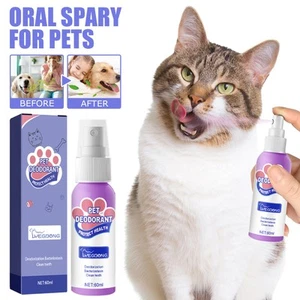 Pet Oral Care Spray - Eliminates Bad Breath, Cleans Teeth and Gums 60ML - Picture 1 of 6