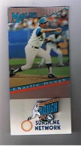 1994 / 1995 Florida Marlins Stadium Giveway Pin Charlie Hough - Picture 1 of 2