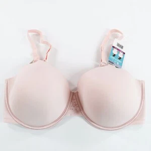 New Vanity Fair Bra Size 42DDD Radiant Back Smoothing Underwire Light Pink 76528 - Picture 1 of 6