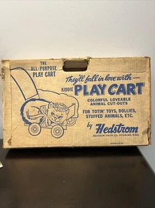 1950's HEDSTROM KIDDIE PLAY CART STYLE No. 6326 KITTEN SEALED OLD STOCK MIB - Picture 1 of 3