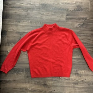 Pendelton Sweater 100% Pure Virgin Wool Made In USA Red Size M - Picture 1 of 15