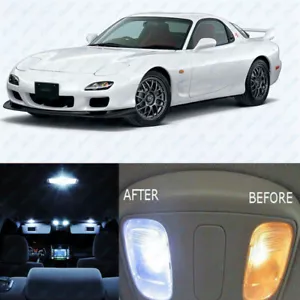 For Mazda RX7 FD3S White LED Interior Bulbs Package Map Dome Trunk License Plate - Bild 1 von 9