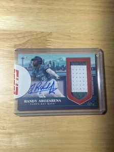 2023 Topps Update Randy Arozarena Jumbo Patch Auto ASAJP-RA 1/5 - Picture 1 of 2