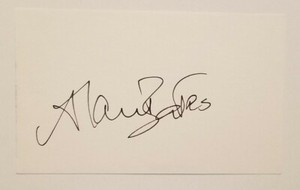 Alan Bates Actor Signed Autographed 3x5 Index Card 