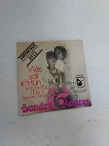 45 RPM Vinyl Record Sandra and Andres Was Soll Ich Tun VG - Picture 1 of 7