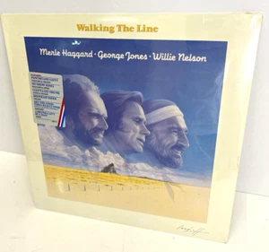 MERLE HAGGARD - GEORGE JONES - WILLIE NELSON - Walking The Line LP VINYL SEALED - Picture 1 of 8