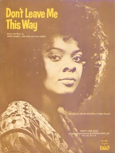 Noten DON'T LEAVE ME THIS WAY aufgenommen von THELMA HOUSTON ©1977 - Bild 1 von 3