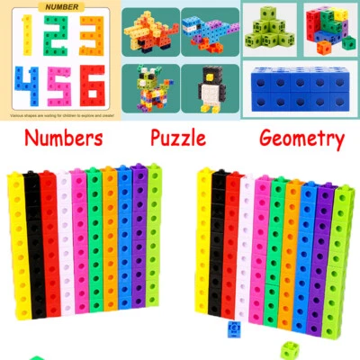 100 Piece Math Counters Toys Early Educational Toy Number Blocks for Boys Girls - Image 1 of 4
