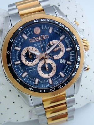 RELOJ ROAMER HOMBRE ROCKSHELL MK 111 220837 49 45 20 ACERO INOXIDABLE SUIZO GENUINO Foto 1 de 4