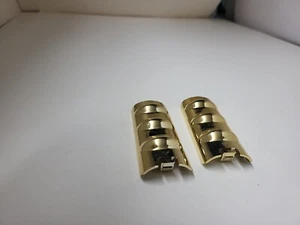 2 NUEVAS Empuñaduras de Juego Doradas Cubiertas de Batería para Mando a Distancia Nintendo Wii #P9 - Imagen 1 de 10