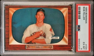 1955 Bowman Baseball Bob Feller PSA 6 EX-MT Cleveland Indians Card #134 cc23 - Picture 1 of 2