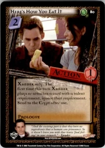 Score 2002 Buffy the Vampire Slayer Angel's Curse - Here's How You Eat It No. 80 - Picture 1 of 2