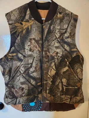 Realtree Reversible Camouflage Brown Vest Large - Image 1 of 4