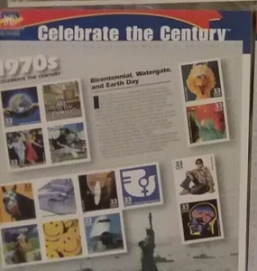 USPS Sealed Celebrate the Century 1970s Full mint sheet of 15 stamps MNH CTC - Picture 1 of 1