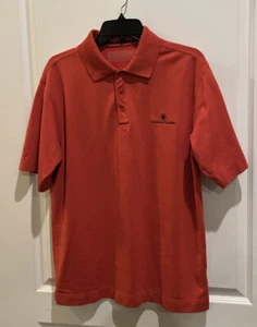 Callaway Mens Golf Shirt Short Sleeve Polo Shirt Size Medium Burnt Orange - Picture 1 of 3