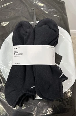 Paquete de 6 calcetines acolchados de algodón Nike Everyday Dri-Fit talla XL Foto 1 de 4