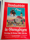 Plakat Leonhardiritt in Grongörgen 1989 Pferde TOP!