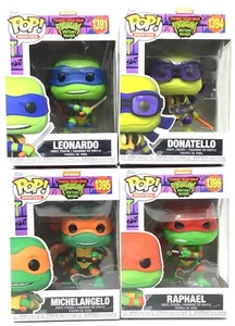 Funko Pop! TMNT Mutant Mayhem Bundle Set of 4 with Protectors - Picture 1 of 5